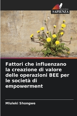 Fattori che influenzano la creazione di valore delle operazioni BEE per le societ� di empowerment - Mluleki Shongwe