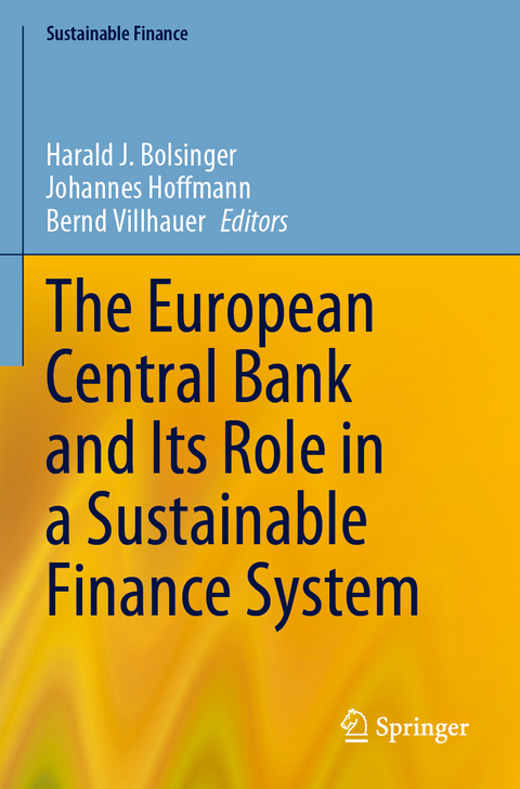 The European Central Bank and Its Role in a Sustainable Finance System - 