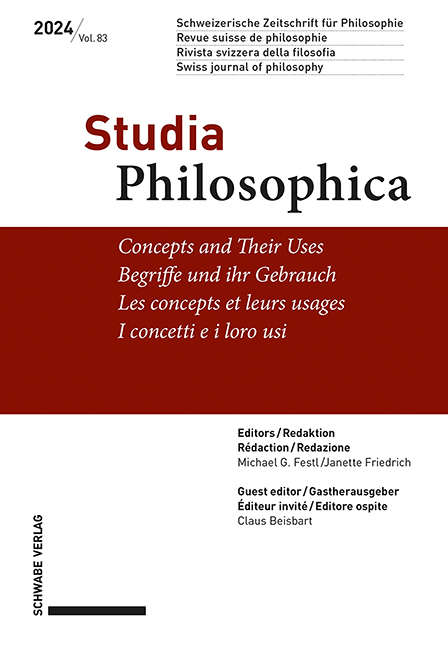 Concepts and their uses / Begriffe und ihr Gebrauch / Les concepts et leur usage / I concetti e i loro usi - 