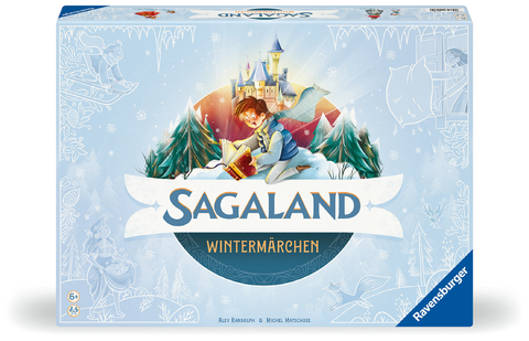 Ravensburger 22460 - Sagaland Wintermärchen - Brettspiel für Kinder und Erwachsene, 2-6 Spieler, Merkspiel Klassiker ab 6 Jahren - Alex Randolph, Michel Matschoss