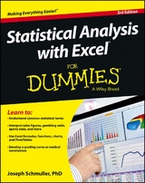 Statistical Analysis with Excel For Dummies - Joseph Schmuller