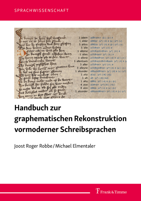 Handbuch zur graphematischen Rekonstruktion vormoderner Schreibsprachen - Joost Roger Robbe, Michael Elmentaler