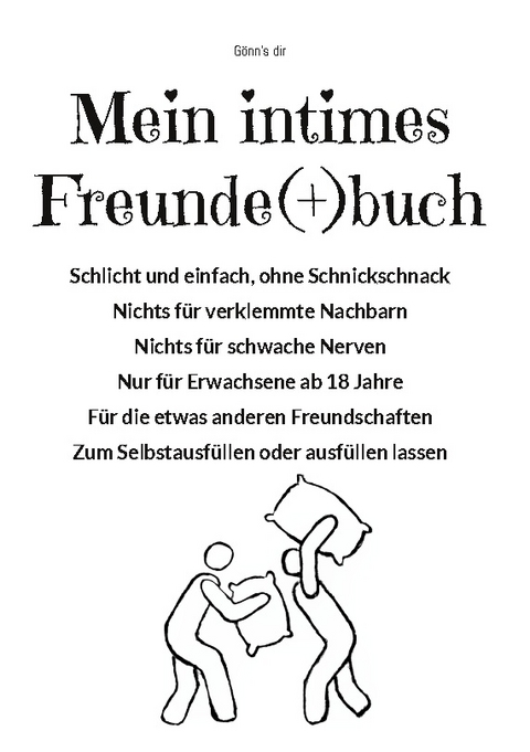 Mein intimes Freunde plus buch - Gönn's dir