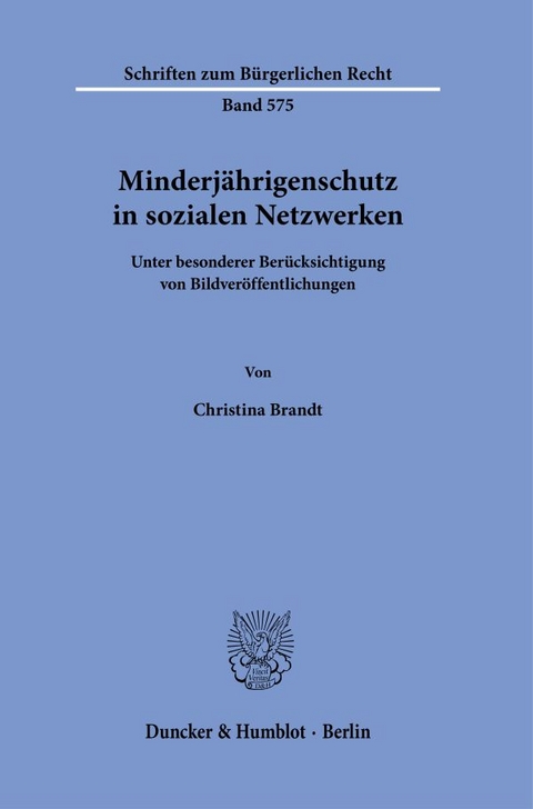 Minderjährigenschutz in sozialen Netzwerken - Christina Brandt