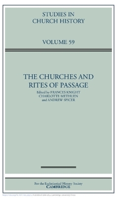 The Churches and Rites of Passage: Volume 59 - 