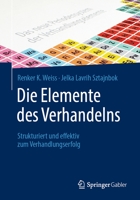 Die Elemente des Verhandelns - Renker K. Weiss, Jelka Lavrih Sztajnbok