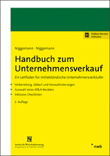 Handbuch zum Unternehmensverkauf - Niggemann, Britt; Niggemann, Mark