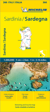 Sardinia - Michelin Local Map 366 - Michelin