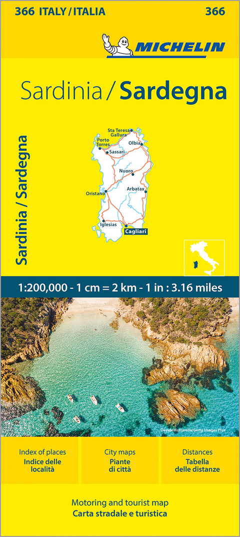 Sardinia - Michelin Local Map 366 -  Michelin