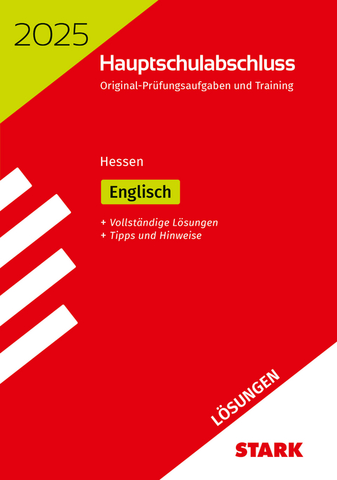 STARK Lösungen zu Original-Prüfungen und Training Hauptschulabschluss 2025 - Englisch - Hessen