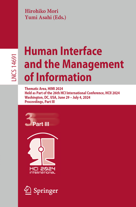 Human Interface and the Management of Information - 