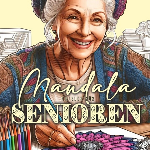 Mandalas für Senioren Malbuch für Erwachsene - Monsoon Publishing, Musterstück Grafik