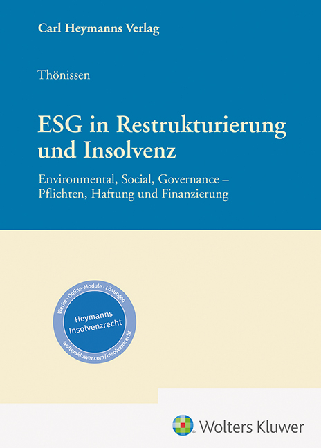 ESG in Restrukturierung und Insolvenz - 