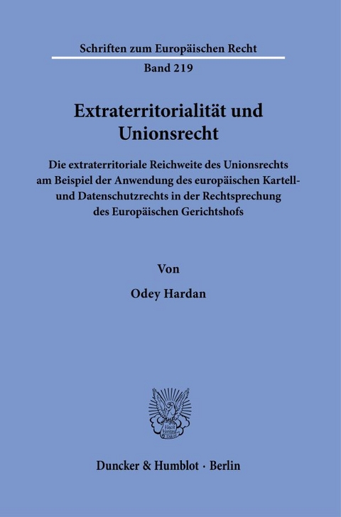 Extraterritorialität und Unionsrecht - Odey Hardan