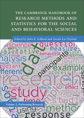 The Cambridge Handbook of Research Methods and Statistics for the Social and Behavioral Sciences: Volume 2 - 