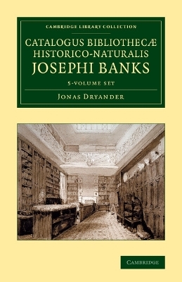 Catalogus bibliothecæ historico-naturalis Josephi Banks 5 Volume Set - Jonas Dryander