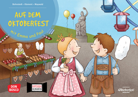 Auf dem Oktoberfest mit Emma und Paul. Kamishibai Bildkartenset - Simone Klement, Eva-Maria Maywald