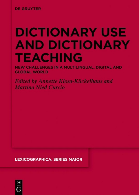 Dictionary Use and Dictionary Teaching - 