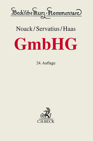 Gesetz betreffend die Gesellschaften mit beschränkter Haftung: GmbHG