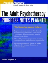 The Adult Psychotherapy Progress Notes Planner - David J. Berghuis