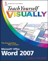 Teach Yourself VISUALLY Word 2007 -  Elaine Marmel