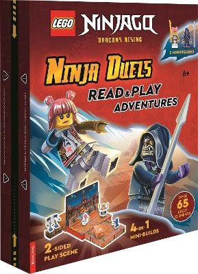 LEGO® NINJAGO®: Ninja Duels (with Sora minifigure, Wolf Mask warrior minifigure, two-sided play scene, four mini-builds and over 65 LEGO® elements) -  LEGO®,  Buster Books