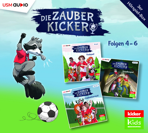 Die Zauberkicker Hörbox Folgen 4-6 (3 Audio CDs) - Benjamin Schreuder, Fabian Lenk