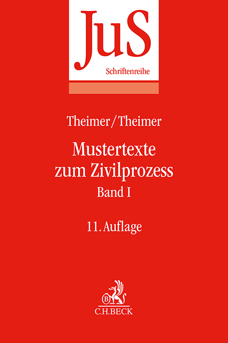 Mustertexte zum Zivilprozess Band I - Otto Tempel, Clemens Theimer, Anette Theimer