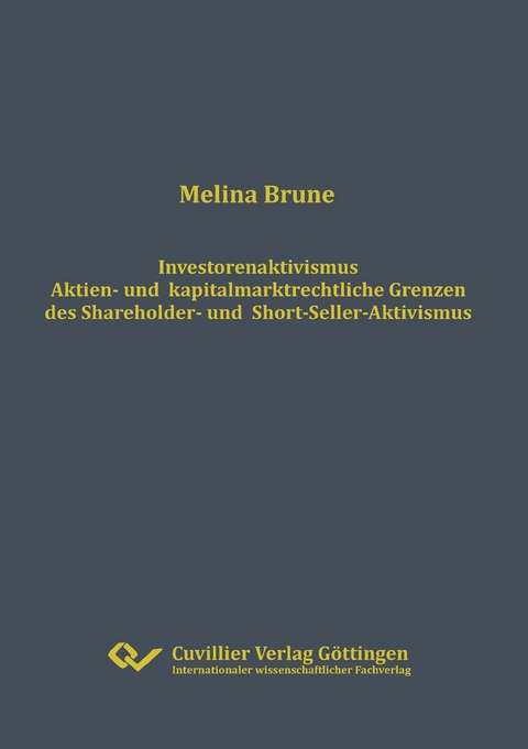 Investorenaktivismus - Melina Brune