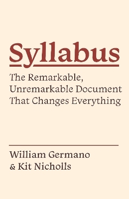 Syllabus - William Germano, Kit Nicholls