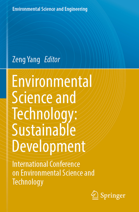 Environmental Science and Technology: Sustainable Development - 