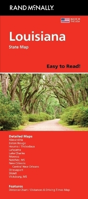 Rand McNally Easy to Read: Louisiana State Map -  Rand McNally