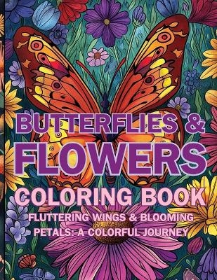 Butterflies & Flowers Coloring Book - Emma Dreamweaver