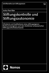 Stiftungskontrolle und Stiftungsautonomie - Justus Paul Eßer