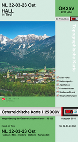 BEV-Karte 2223-Ost, Hall in Tirol 1:25 000 - 