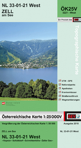 BEV-Karte 3221-West, Zell am See 1:25 000V - 