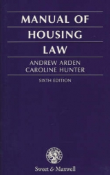 Manual of Housing Law - Arden, Andrew