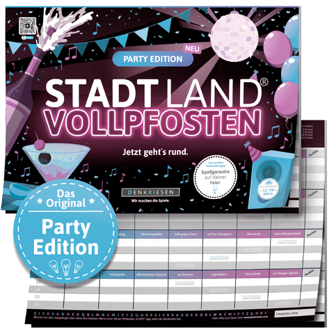 DENKRIESEN - STADT LAND VOLLPFOSTEN® - PARTY EDITION - "Jetzt geht’s rund." - Denis Görz, Ricardo Barreto