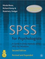 SPSS for Psychologists - Brace, Nicola; etc.; Kemp, Richard; Snelgar, Rosemary