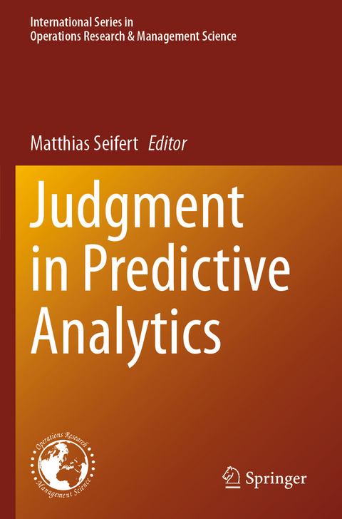 Judgment in Predictive Analytics - 