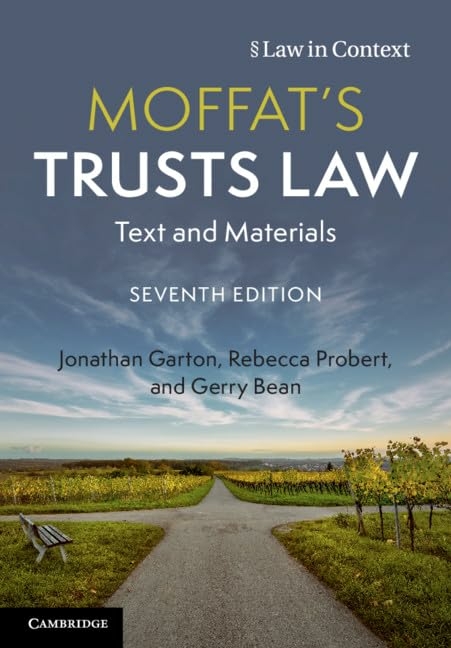 Moffat's Trusts Law - Jonathan Garton, Rebecca Probert, Gerry Bean