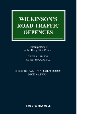 Wilkinson's Road Traffic Offences