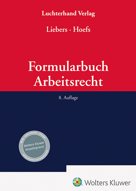 Formularbuch Arbeitsrecht - 