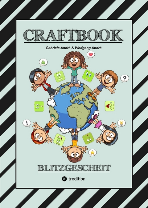 CRAFTBOOK - 140 SEITEN MIT LUSTIGEN AUSMALMOTIVEN - KNIFFLIGE RÄTSEL - SPANNENDE AUFGABEN - LUSTIGES BASTELSPIEL - Gabriele André, Wolfgang André