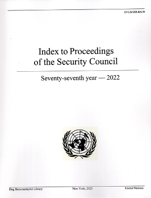 Index to proceedings of the Security Council -  Dag Hammarskjèld Library