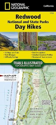 Redwood National and State Parks Day Hikes Map -  National Geographic Maps