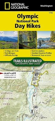 Olympic National Park Day Hikes Map -  National Geographic Maps