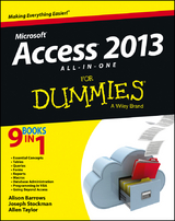 Access 2013 All-in-One For Dummies - Alison Barrows, Joseph C. Stockman, Allen G. Taylor