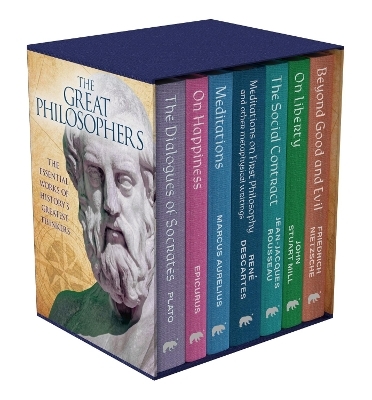 The Great Philosophers Collection - Frederich Nietzsche,  Plato, Jean-Jacques Rousseau, John Stuart Mill, Emperor Marcus Aurelius