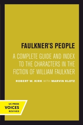 Faulkner's People - Robert W. Kirk